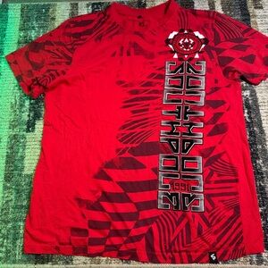 Bold Red Graphic Men's Tee